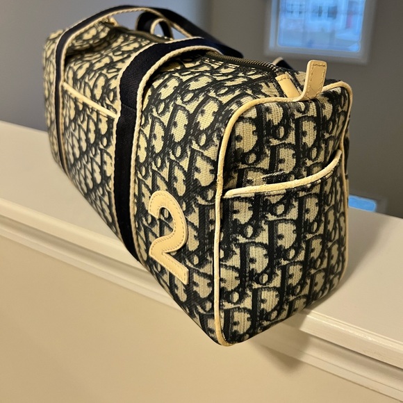 Dior Dark Navy Trotter #2 Boston Handbag - Picture 5 of 15